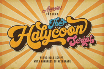 Bold Retro Script Font