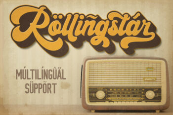 Bold Retro Script Font