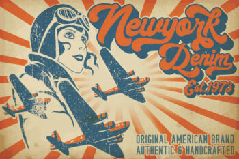 Bold Retro Script Font