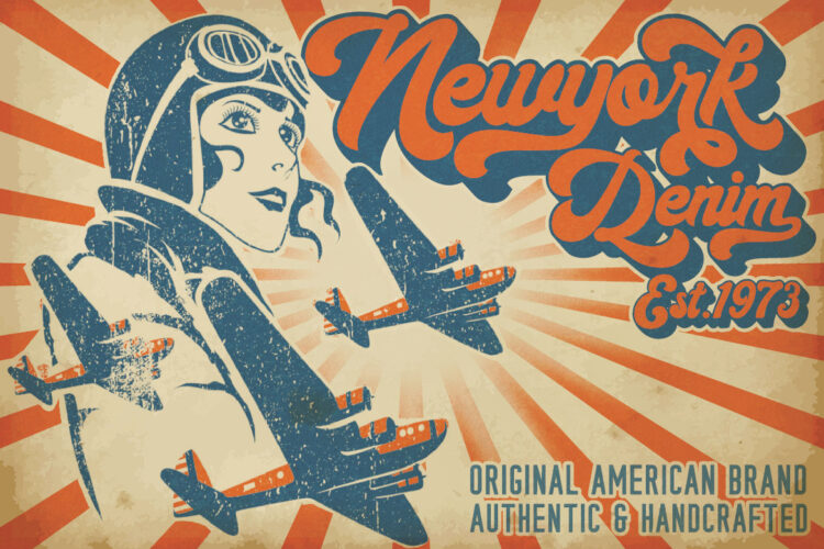 Bold Retro Script Font