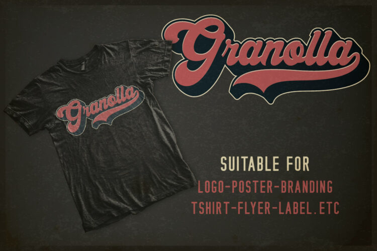 Bold Retro Script Font