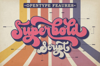 Retro Bold Script Font
