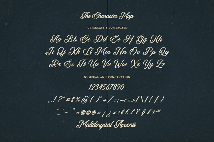 Calligraphy Script Typeface