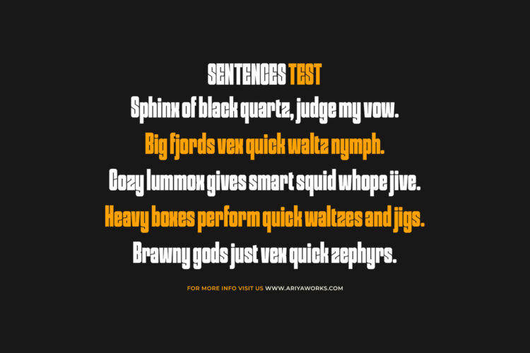 Bold and Modern Condensed Font