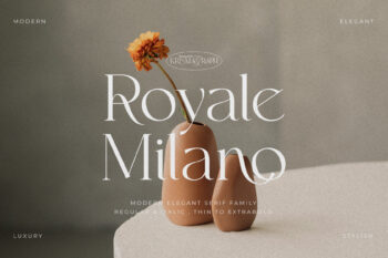Elegant and Modern Serif Font Family