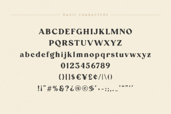 Elegant and Classy Serif Typeface