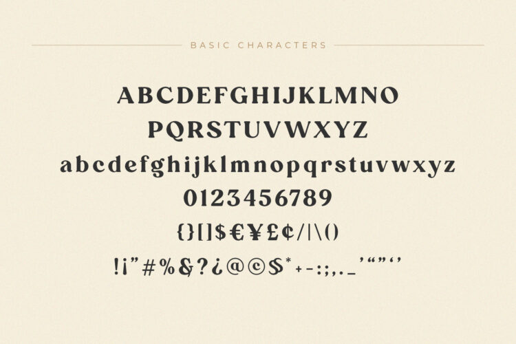 Elegant and Classy Serif Typeface