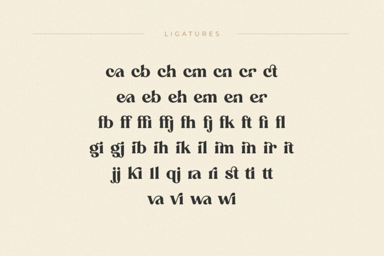Elegant and Classy Serif Typeface