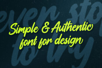 Bold Handwritten Script Font