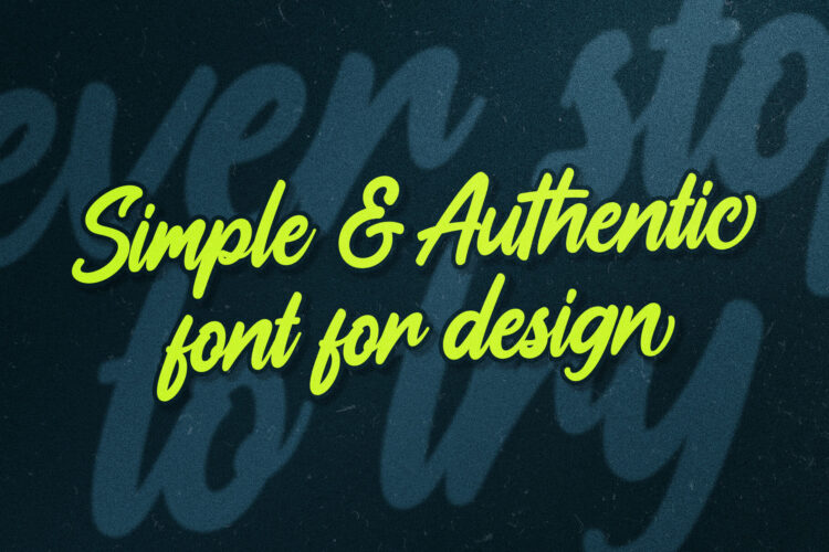 Bold Handwritten Script Font