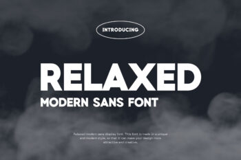 Relaxed - Modern Sans Font
