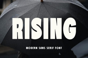 Rising - Modern Sans Serif Font
