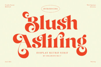 Blush Asliring – Display Retro Serif