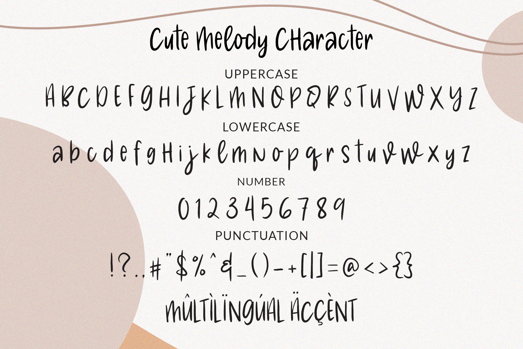 Cute Melody – Cute Handwritten Font – Circle Font