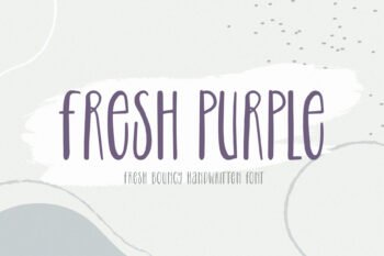 Fresh Purple – Handwritten Font