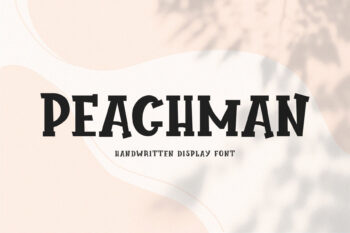 Peachman - Handwritten Font