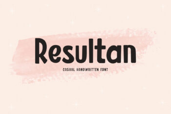 Resultan – Handwritten Font