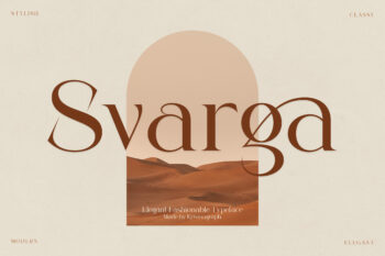 Svarga | Elegant Fashionable Serif