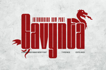 Gavynta - Modern Condensed Sans Serif