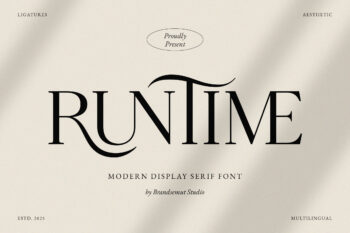 Runtime – Modern Display Serif Font