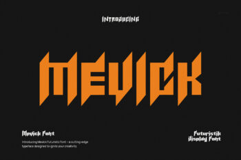 Mevick - Futuristic Font