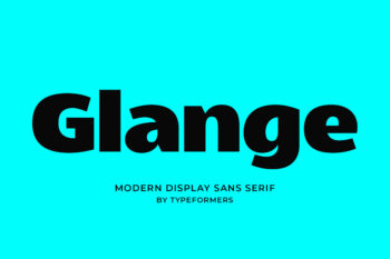 Glange - Modern Display Sans Serif