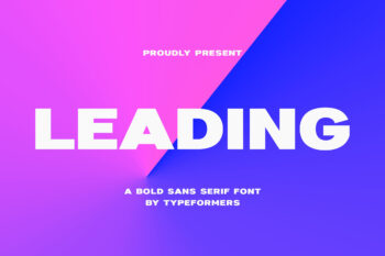 Leading - Bold Sans Serif