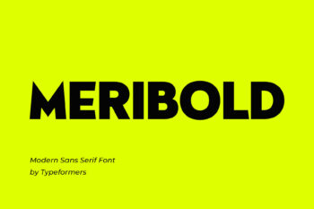 Meribold – Modern Sans Serif