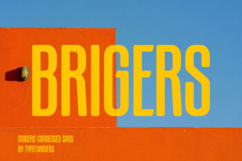 Brigers - Modern Condensed Sans Serif
