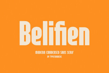 Belifien - Modern Condensed Sans Serif