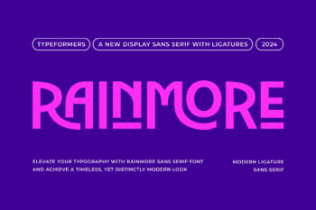 Rainmore - Modern Ligature Sans Serif