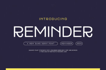 Reminder - Modern Display Sans Serif