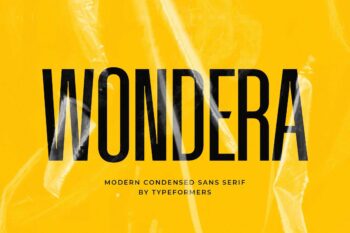 Wondera - Modern Condensed Sans Serif