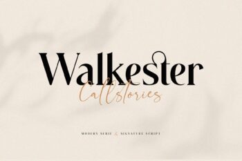 Walkester - Elegant Stylish Font Duo