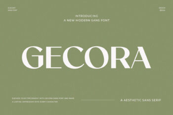 Gecora - Elegant Sans Serif