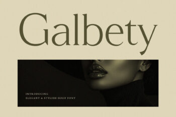Galbety – Stylish & Elegant Serif Font