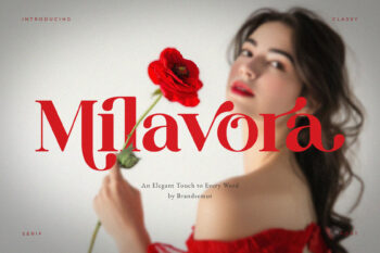Milavora – Elegant Display Serif Font
