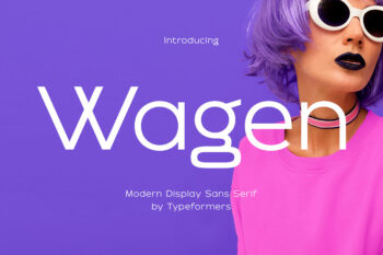 Wagen - Modern Display Sans Serif