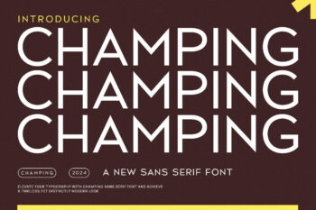 Champing - Modern Sans Serif