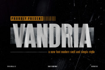 VANDRIA - Modern Condensed Sans Serif