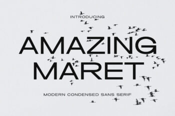 Amazing Maret - Modern Condensed Sans Serif