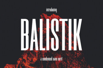 Balistik - A Condensed Sans Serif