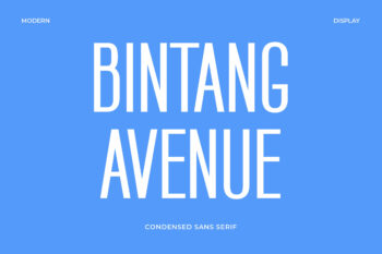 Bintang Avenue - Modern Sans Serif Font