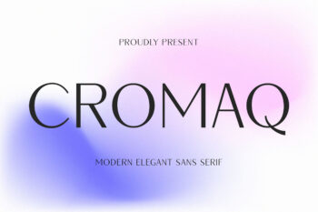 Cromaq - Modern Elegant Sans Serif