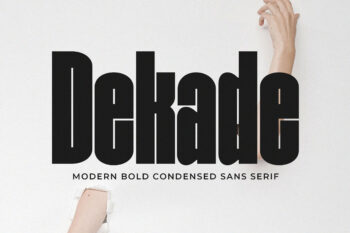 Dekade - Modern Bold Condensed Sans