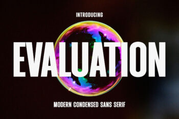 Evaluation - Modern Condensed Sans
