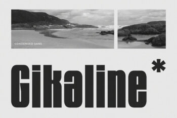 Gikaline - Bold Condensed Sans Serif