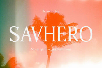 Savhero - Nostalgic Elegant Serif