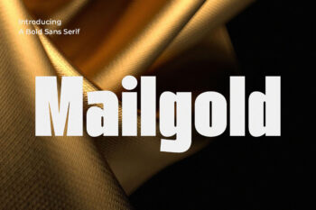 Mailgold - A Bold Sans Serif