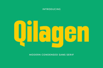 Qilagen - Modern Condensed Sans Serif